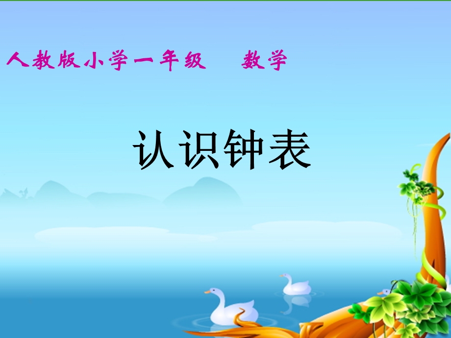 认识钟表说课课件.ppt_第1页