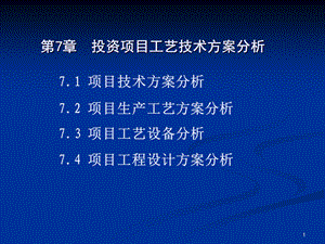 项目工艺技术方案选择.ppt