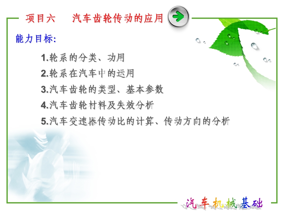 项目六汽车齿轮传动的应用.ppt_第2页