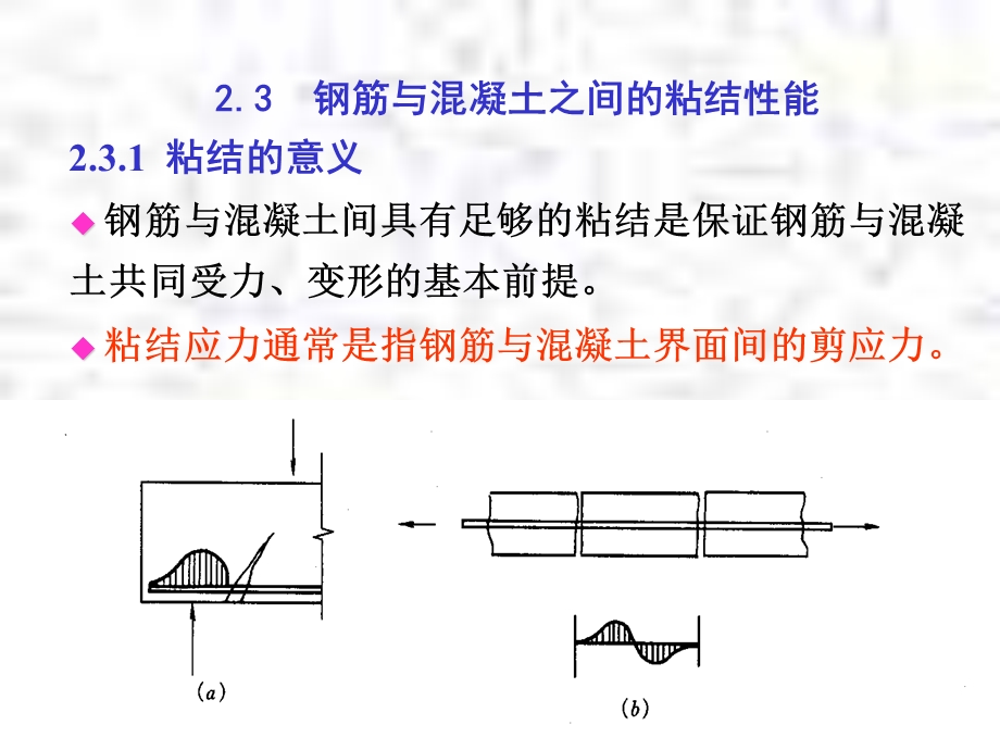 钢筋混凝土课件钢筋与混凝土的粘结性能.ppt_第1页