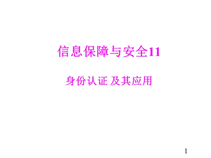 11保障与安全身份认证.ppt