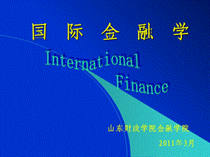 《国际金融学》课程教案.ppt