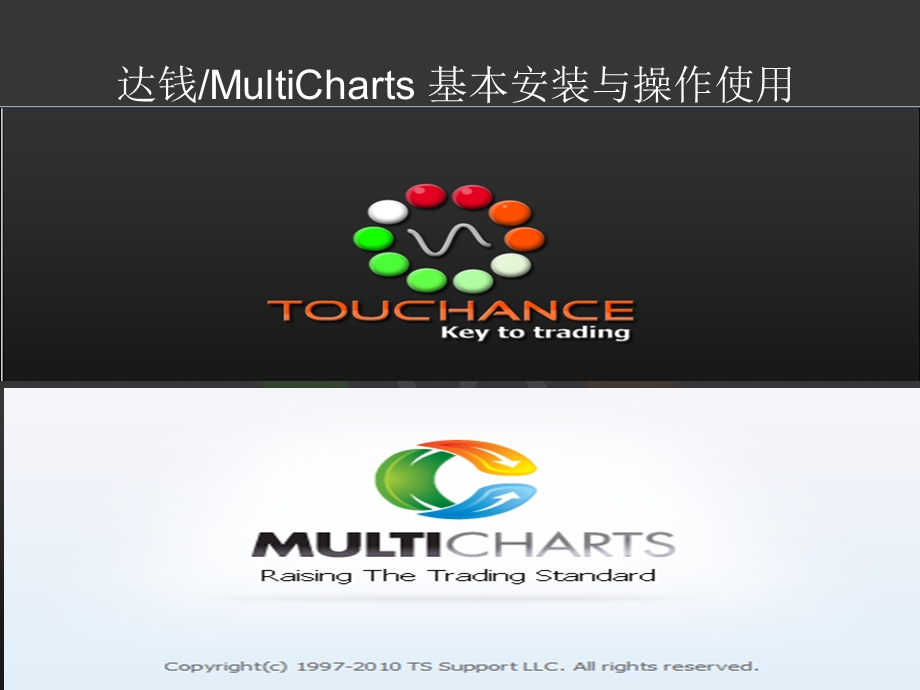 达钱MultiCharts基本安装与操作使用.ppt_第1页