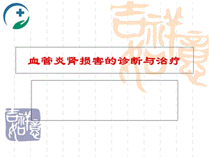 血管炎肾损害的诊断和治疗.ppt