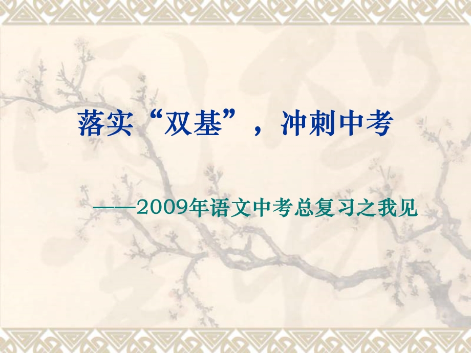 中考语文落实“双基”备考资料.ppt_第1页