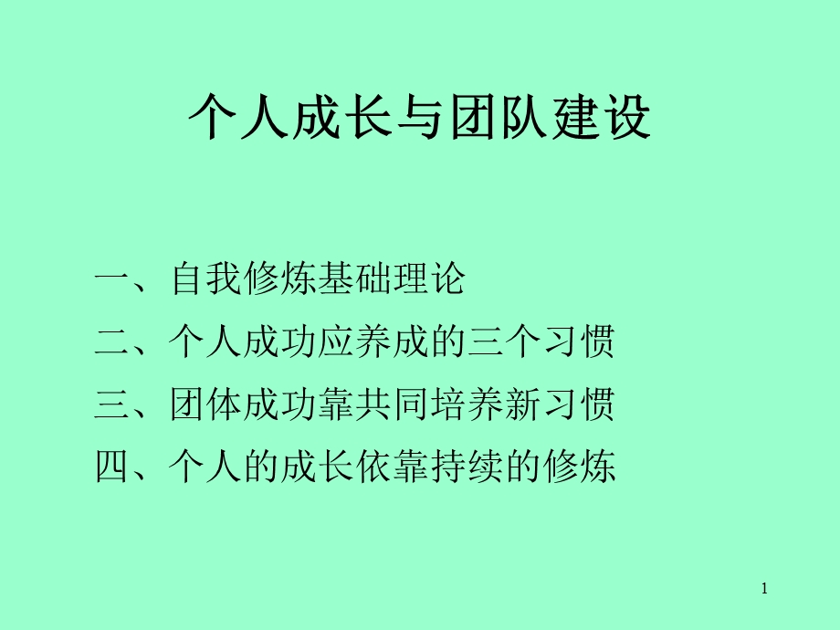 个人成长与团队建设.ppt_第1页