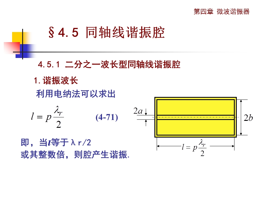 《电磁场与微波技术教学课件》4.5同轴线谐振腔.ppt_第2页