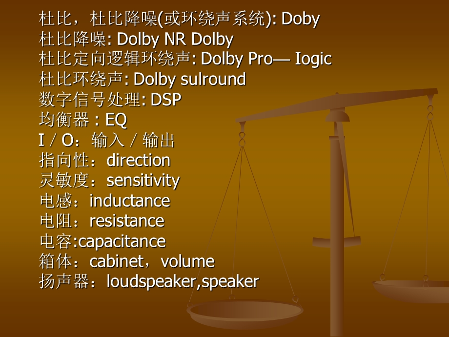 音频系统专业名词解释和英汉对照.ppt_第3页