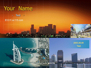 迪拜风光旅游模板.ppt