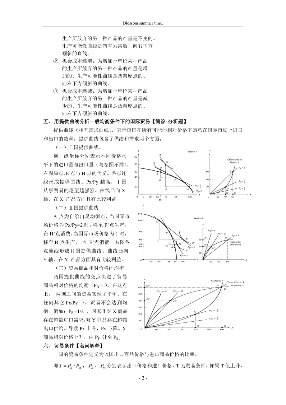 国际经济学复习资料全(DOC).doc_第2页