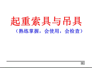 起重锁具与吊具(使用及检查).ppt