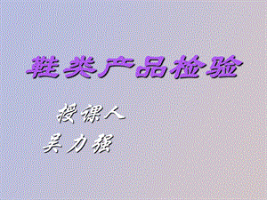 鞋子检验标准.ppt