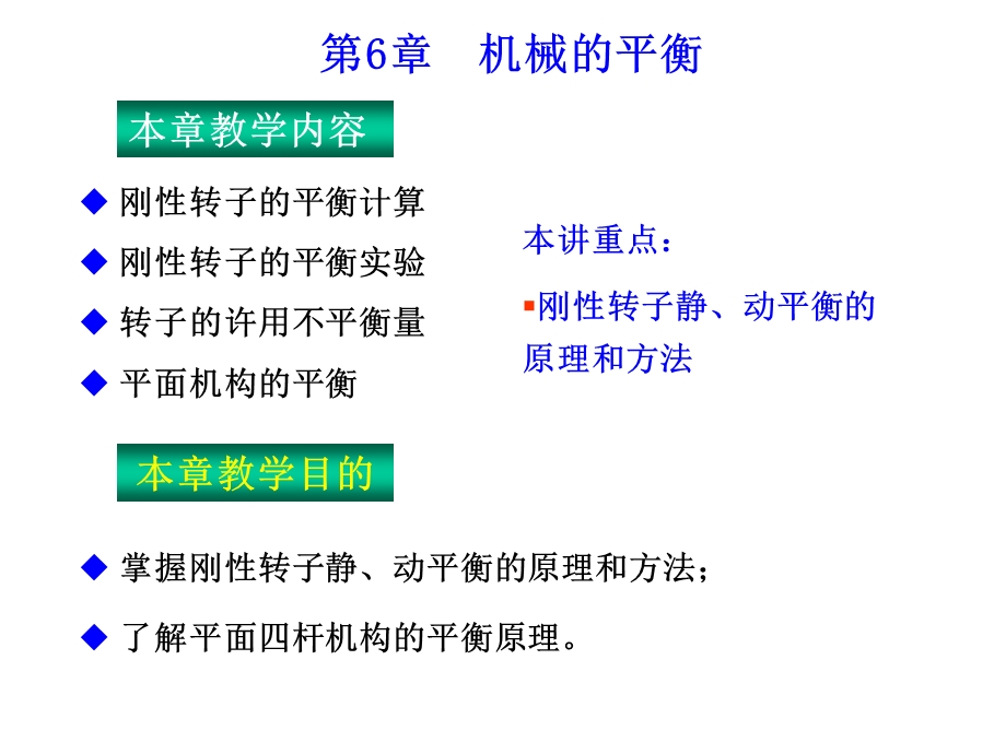 《机械原理》课件第6章机械的平衡.ppt_第1页