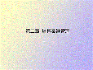 销售渠道管理.ppt