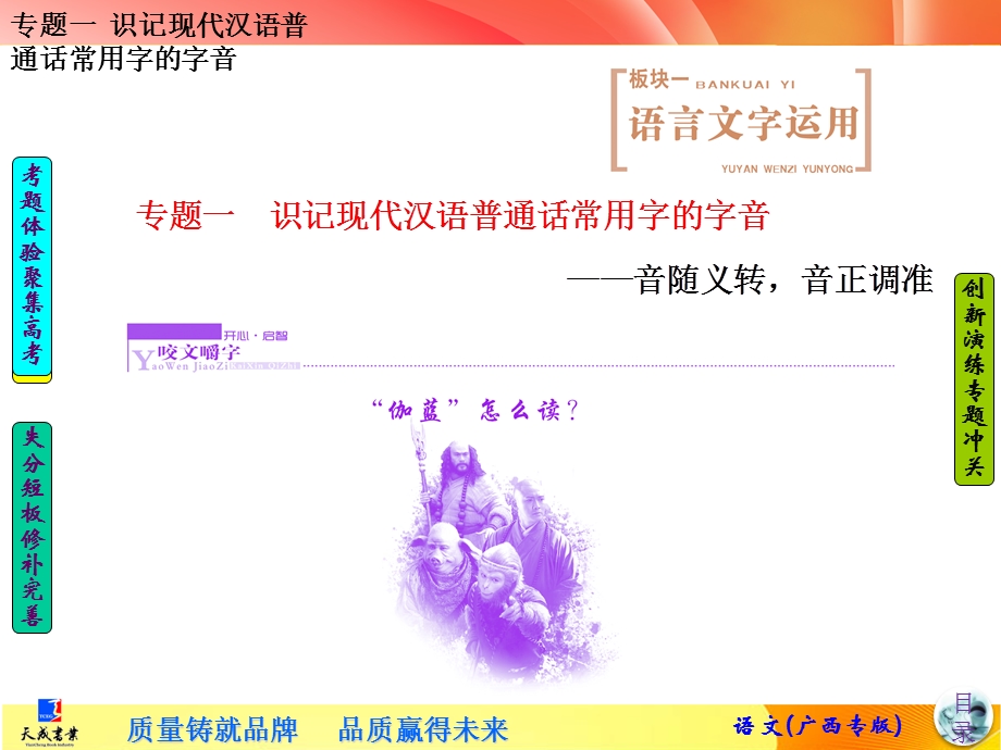 专题一识记现代汉语普通话常用字的字音.ppt_第2页