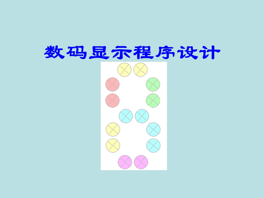 三菱PLC数码灯显示程序.ppt_第1页