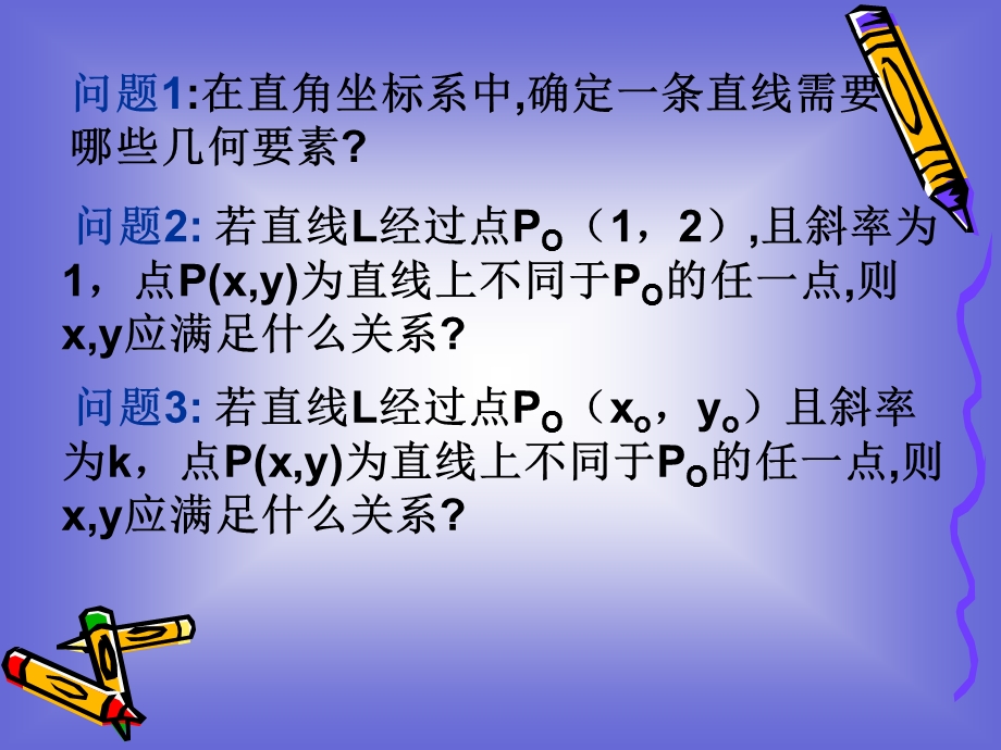 《直线的点斜式方程》课件1(北师大版必修2).ppt_第2页