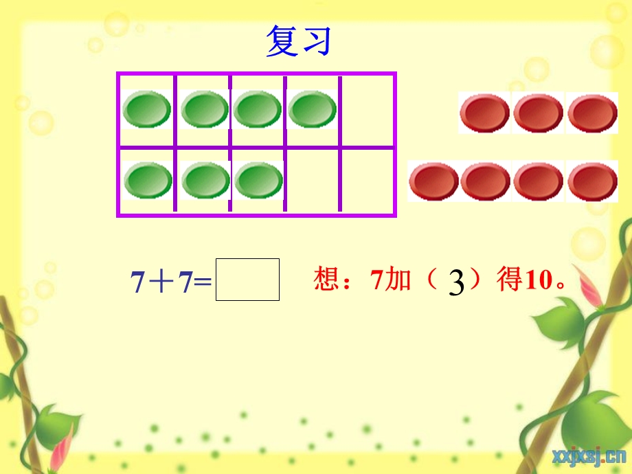 (人教新课标)一年级数学课件-20以内进位加法.ppt_第3页