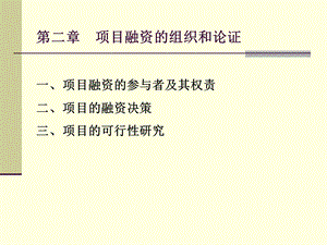 项目融资组织论证.ppt