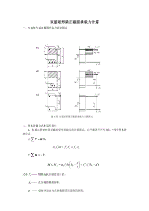 双筋矩形梁正截面承载力计算.doc