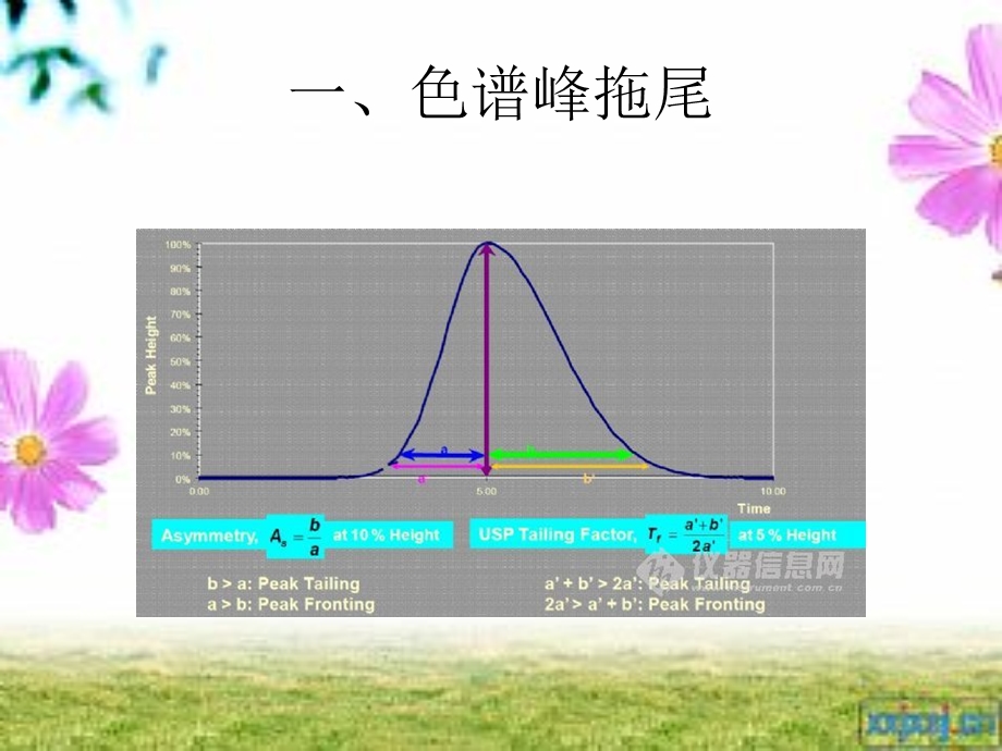 谱峰拖尾或出现双峰.ppt_第2页