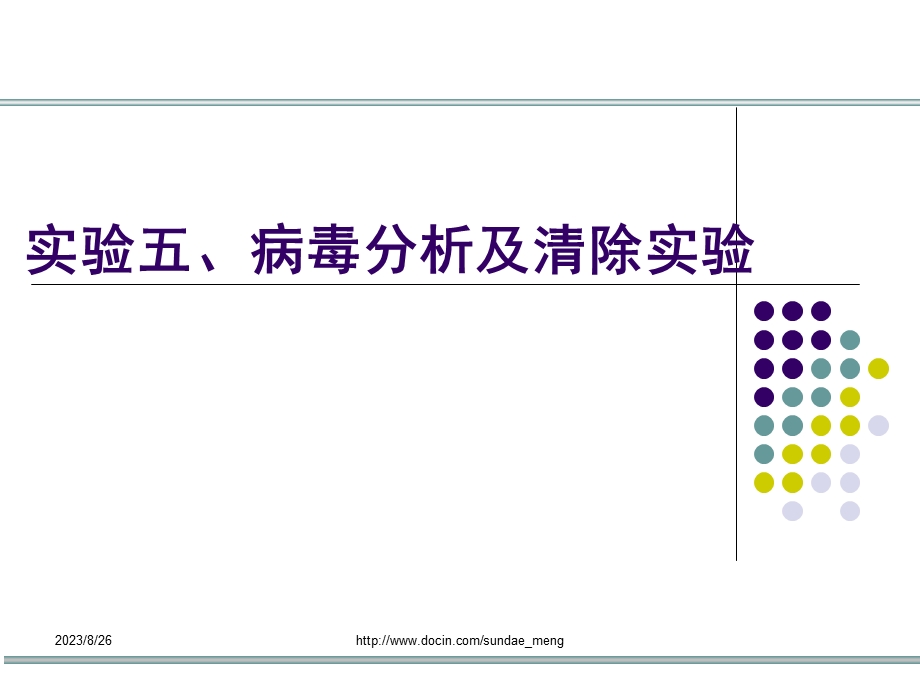 【大学】实验 病毒分析及清除实验.ppt_第1页