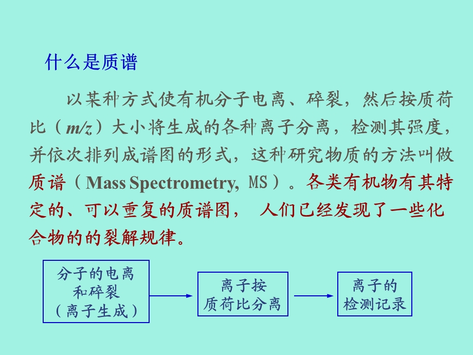 质谱法是有机物结构分析的最重要方法.ppt_第3页