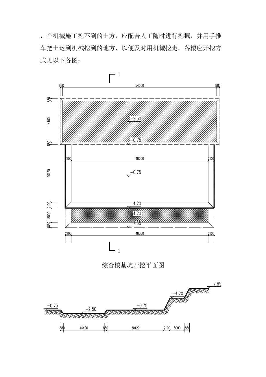 土方开挖施工方案含基坑标高不同(工程科).doc_第3页