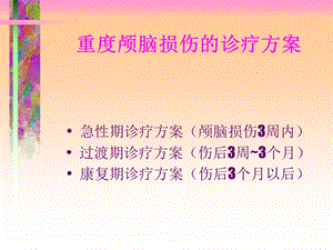 重度颅脑损伤诊断与治疗的现状与进展.ppt