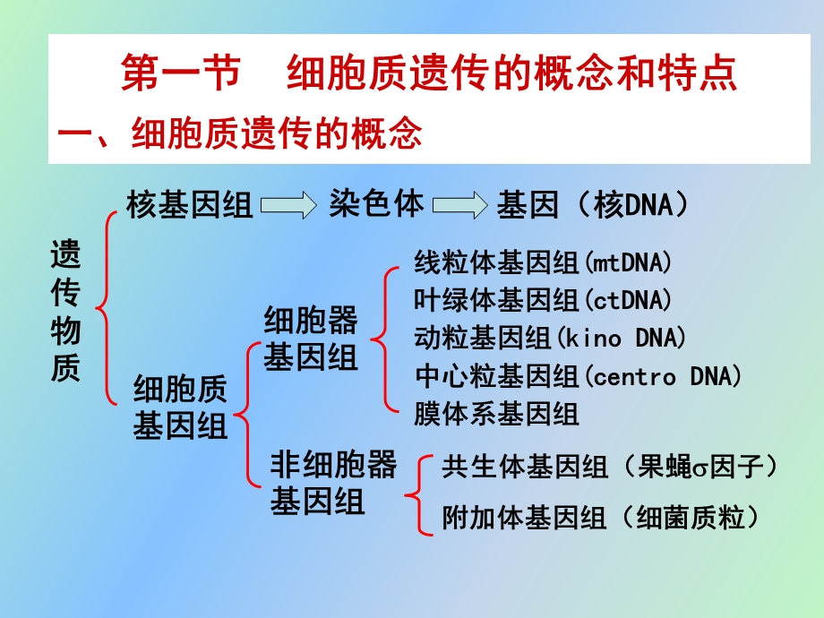 遗传学第十一章细胞质遗传.ppt_第2页