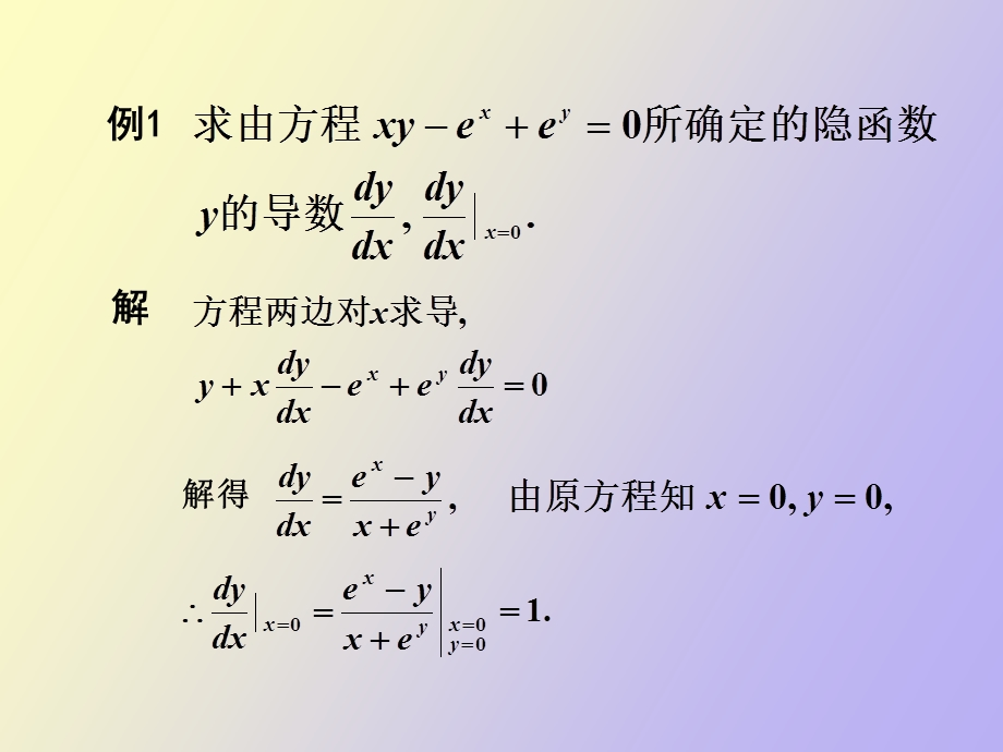 隐函数求导以及参数方程求导.ppt_第3页