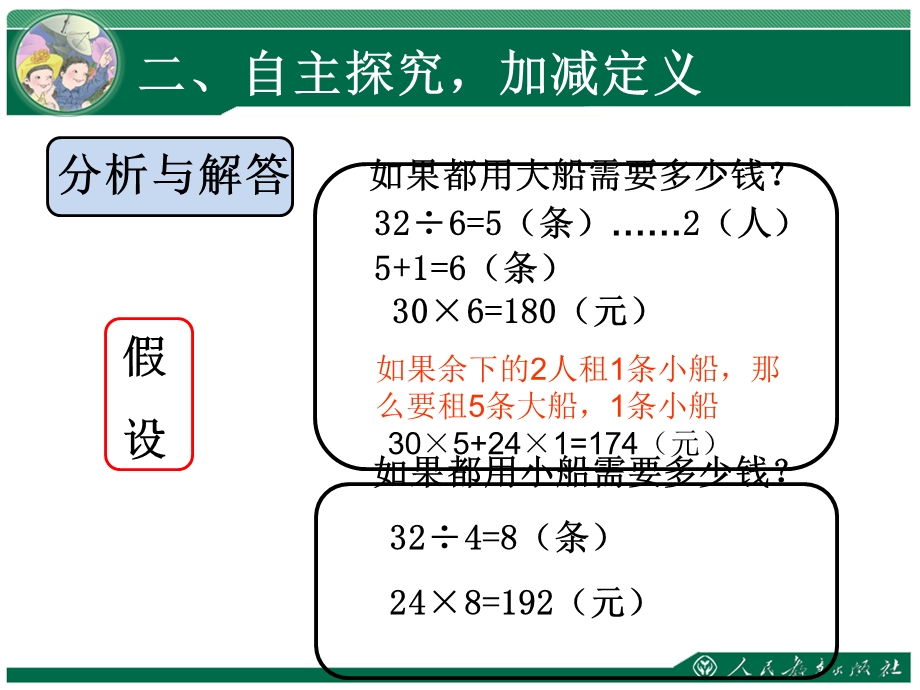 人教版四年级下册租船问题课件.ppt_第3页