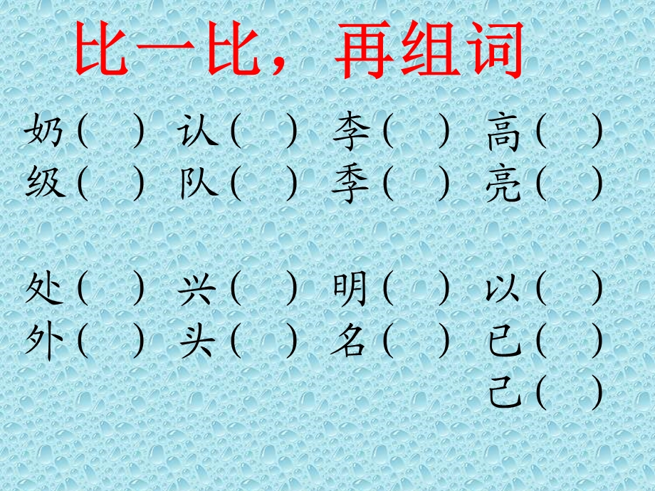 人教版一年级语文下册同音字形近字.ppt_第1页