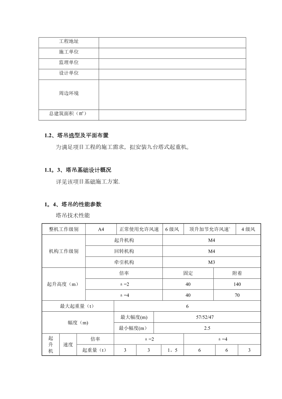 塔吊施工方案(专项方案)正规版.doc_第2页