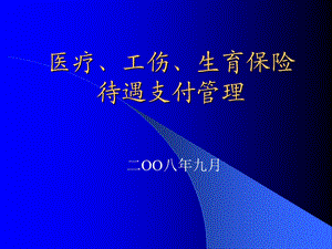 医疗工伤生育保险待遇支付管理.ppt