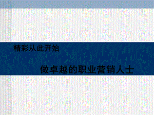 做一名成功职业的营销员.ppt