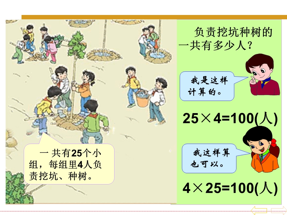 人教版四年级数学下册《乘法运算定律》PPT.ppt_第3页