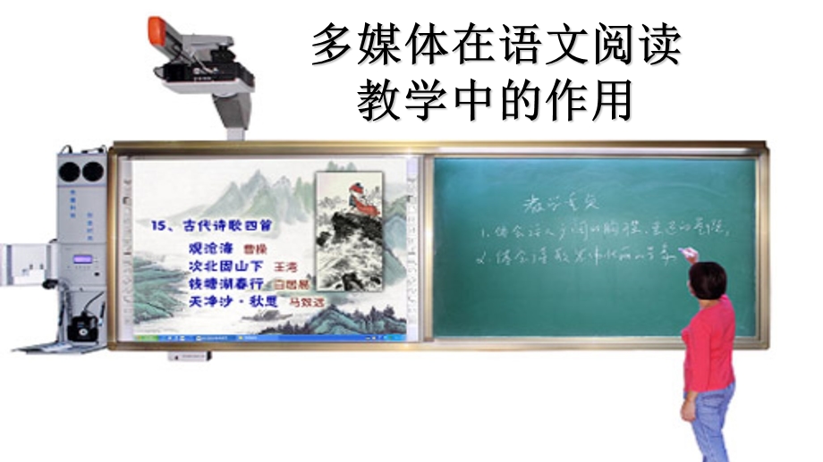 多媒体在语文阅读教学中的作用.ppt_第1页