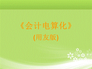 会计电算化(考证版).ppt