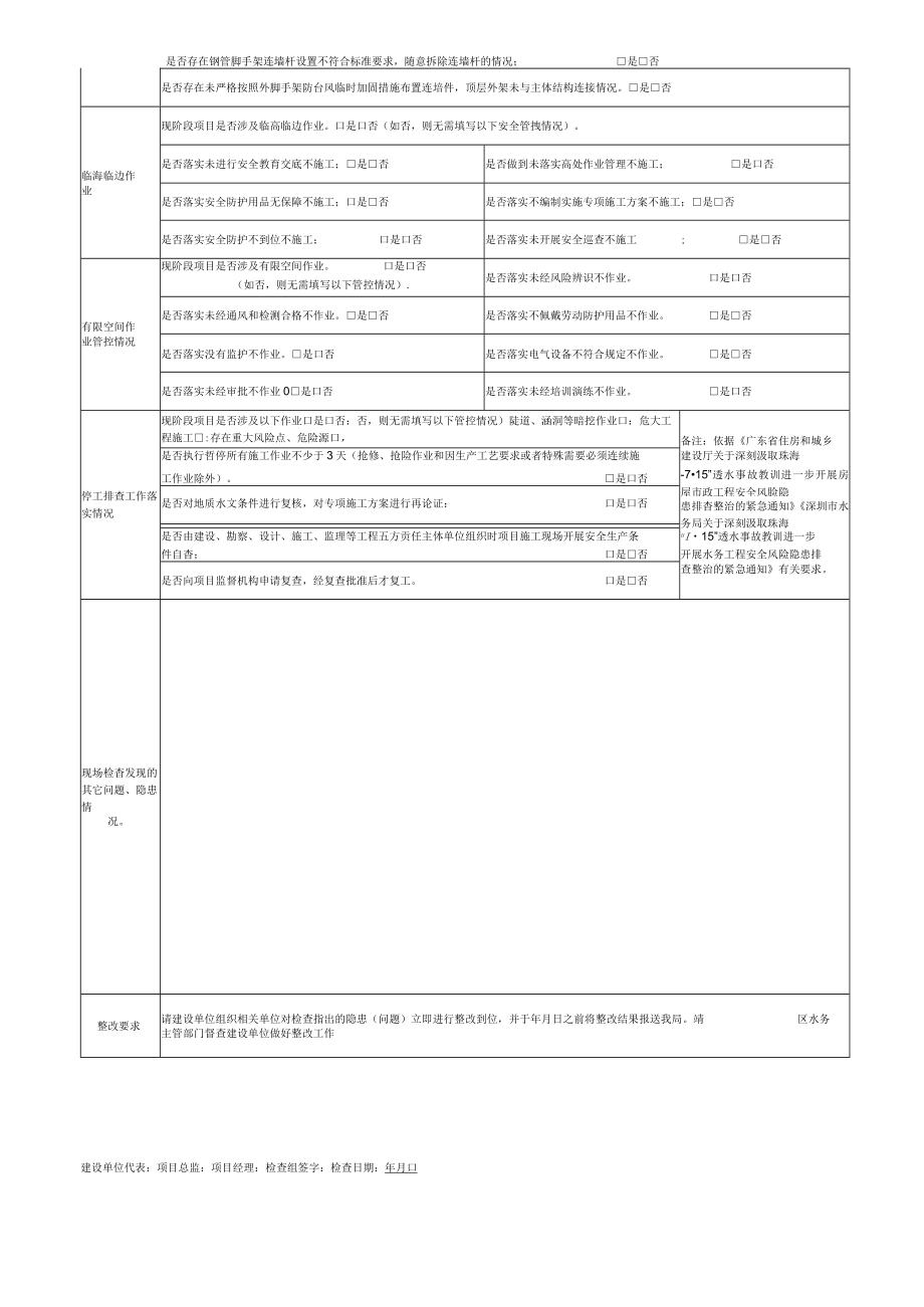 附件4.深圳市在建水务工程安全专项检查表.docx_第2页