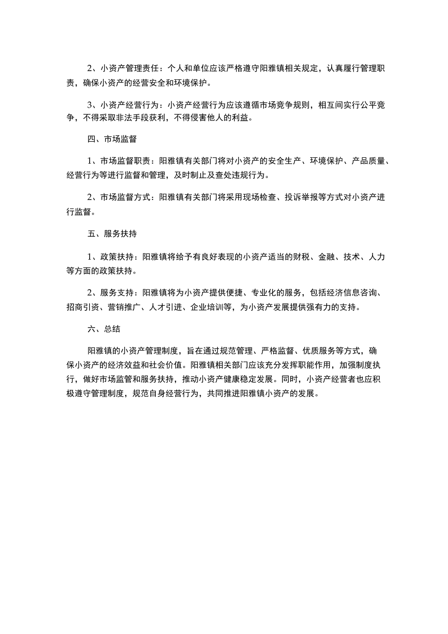 阳雅镇小资产管理制度.docx_第2页