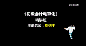 会计电算化讲义第一章第一节.ppt