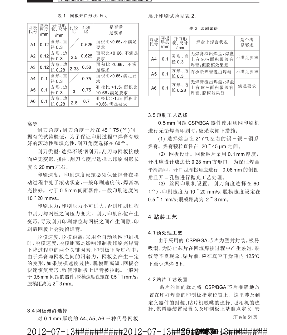 05mm间距CSPBGA器件无铅焊接工艺技术研究.doc_第3页