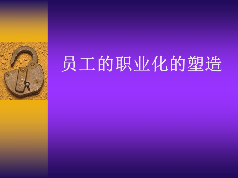 员工的职业化塑造.ppt_第1页