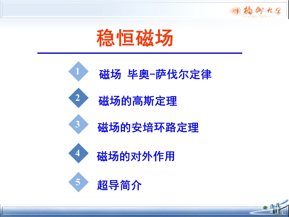 大学物理(下)课件第11章-稳恒磁场.ppt_第1页