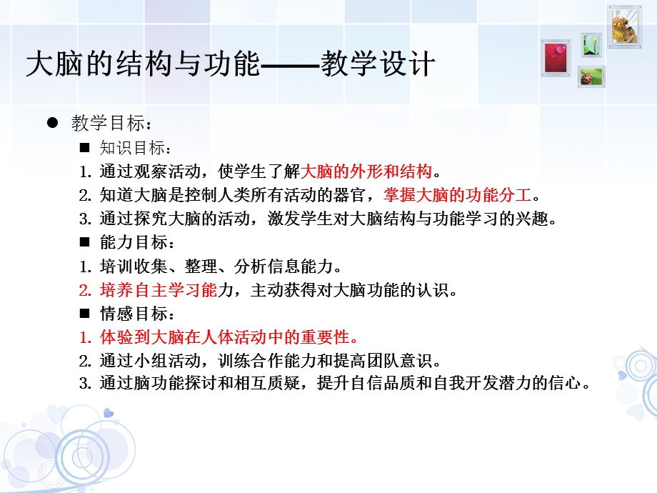 大脑的结构与功能教学设计.ppt_第3页