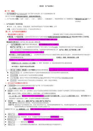 (笔记整理)统计基础知识与统计实务第四章生产活动统计.doc