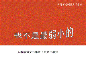 二年级语文下册7我不是最弱小的第一课时.ppt