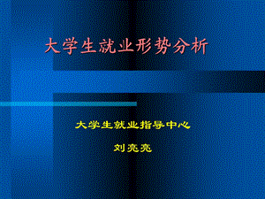 大学生就业形势分析.ppt