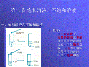 初中化学饱和溶液不饱和溶液.ppt